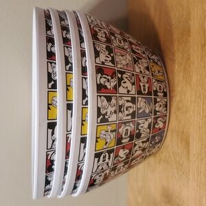 Set of 4 Disney Mickey Mouse and Friends Melamine Bowls
